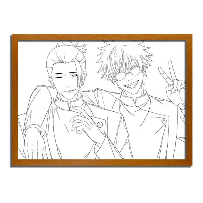 Jujutsu Kaisen Gojo and Geto LED frame