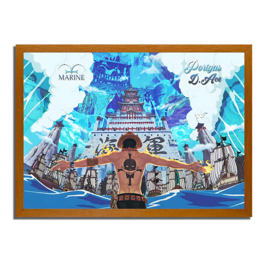 One Piece Young Luffy LED frame