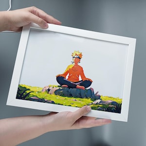 Naruto Uzumaki LED Frame – Anime Light Night Lamp & Picture Frame for Home Decor