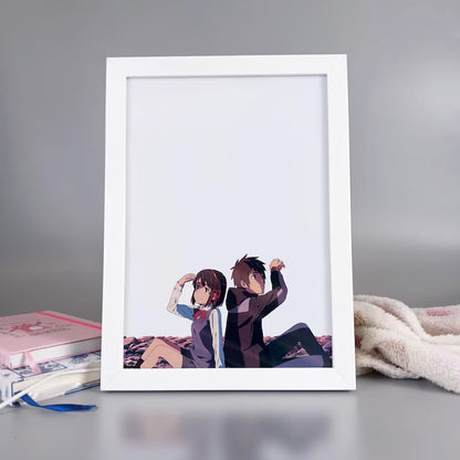 Your Name Anime LED Desk Lamp – Light Box, LED Painting & Night Lamp for Home Decor