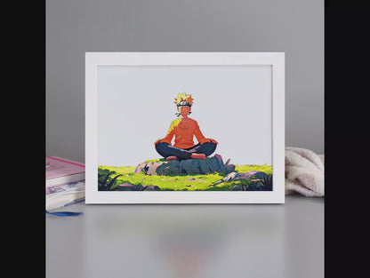 Naruto Uzumaki LED Frame – Anime Light Night Lamp & Picture Frame for Home Decor